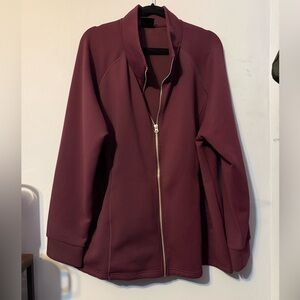 32 Degrees Heat Women's Burgundy Bomber Jacket